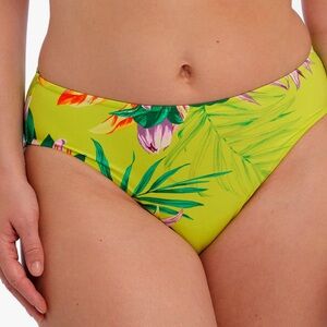 Fantasie Lime Green Tropical Floral Bikini Bottom